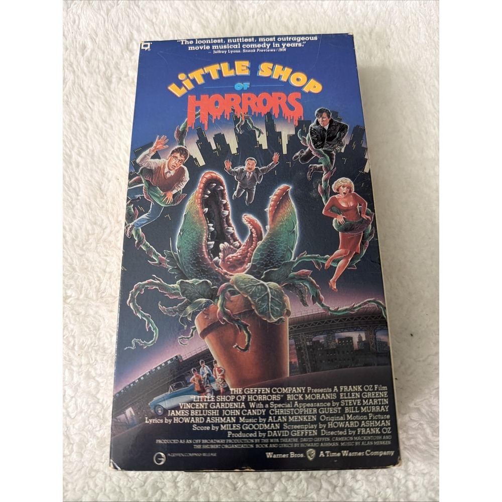 Little Shop of Horrors 1986 VHS 1991 Vtg Rick Moran is Steve Martin John Candy